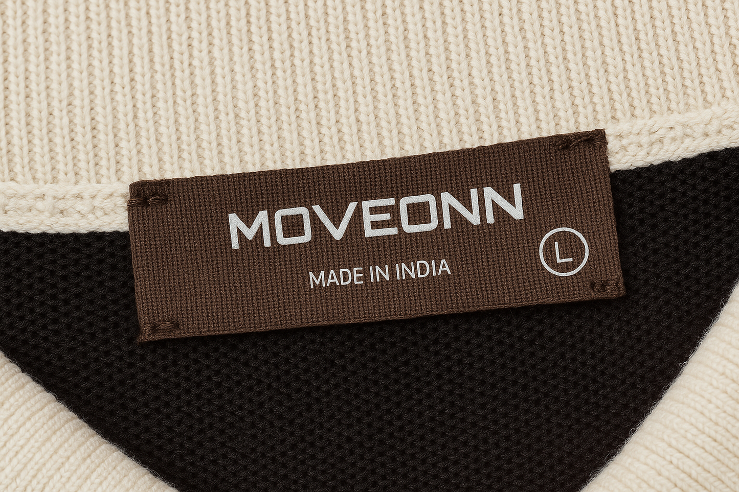 CREAM MOCHA STRIPE POLO SLIM FIT