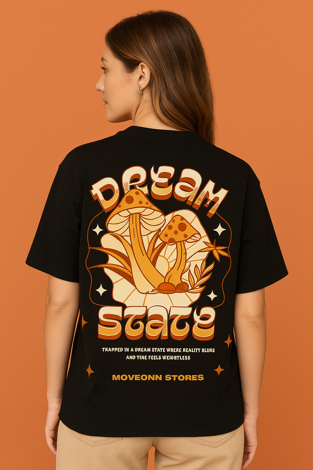 DREAM STATE BLACK OVERSIZED T-SHIRT