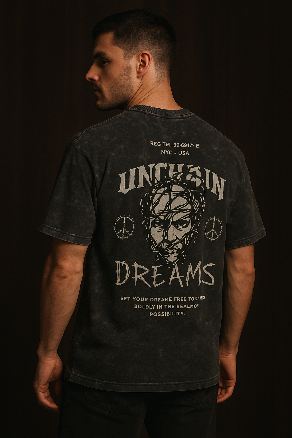 ACID WASH OVERSIZED T SHIRT