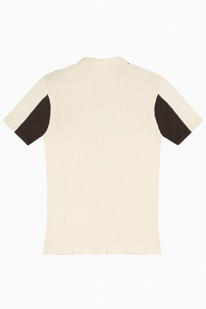 RETRO TWO-TONE KNIT SHIRT