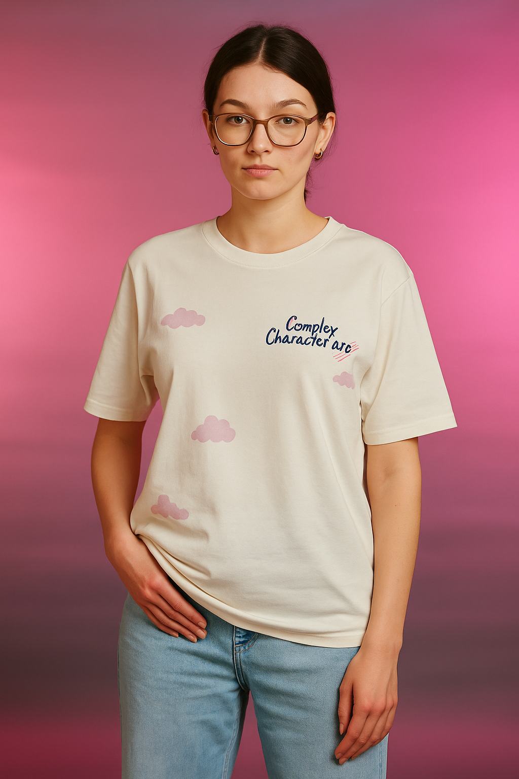 COMPLEX CHARACTER ARC OVERSIZED T SHIRT