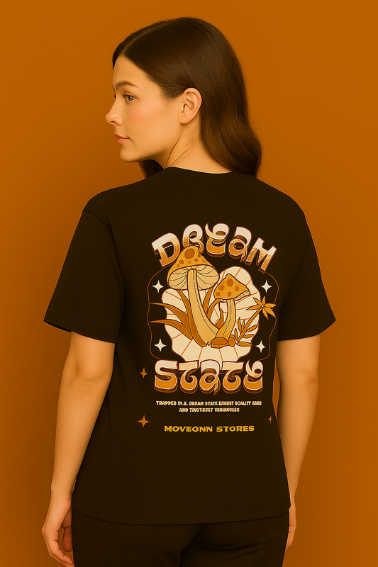 DREAM STATE BROWN OVERSIZED T SHIRT