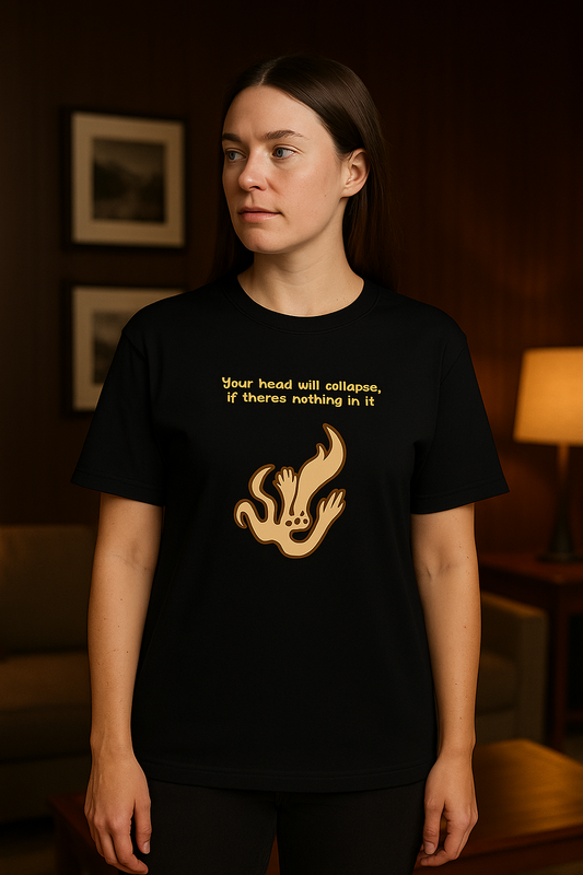 WHERE IS MY MIND BLACK OVERSIZED TSHIRT