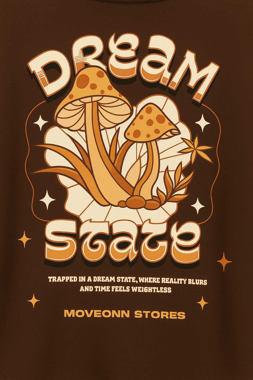 DREAM STATE BROWN OVERSIZED T SHIRT