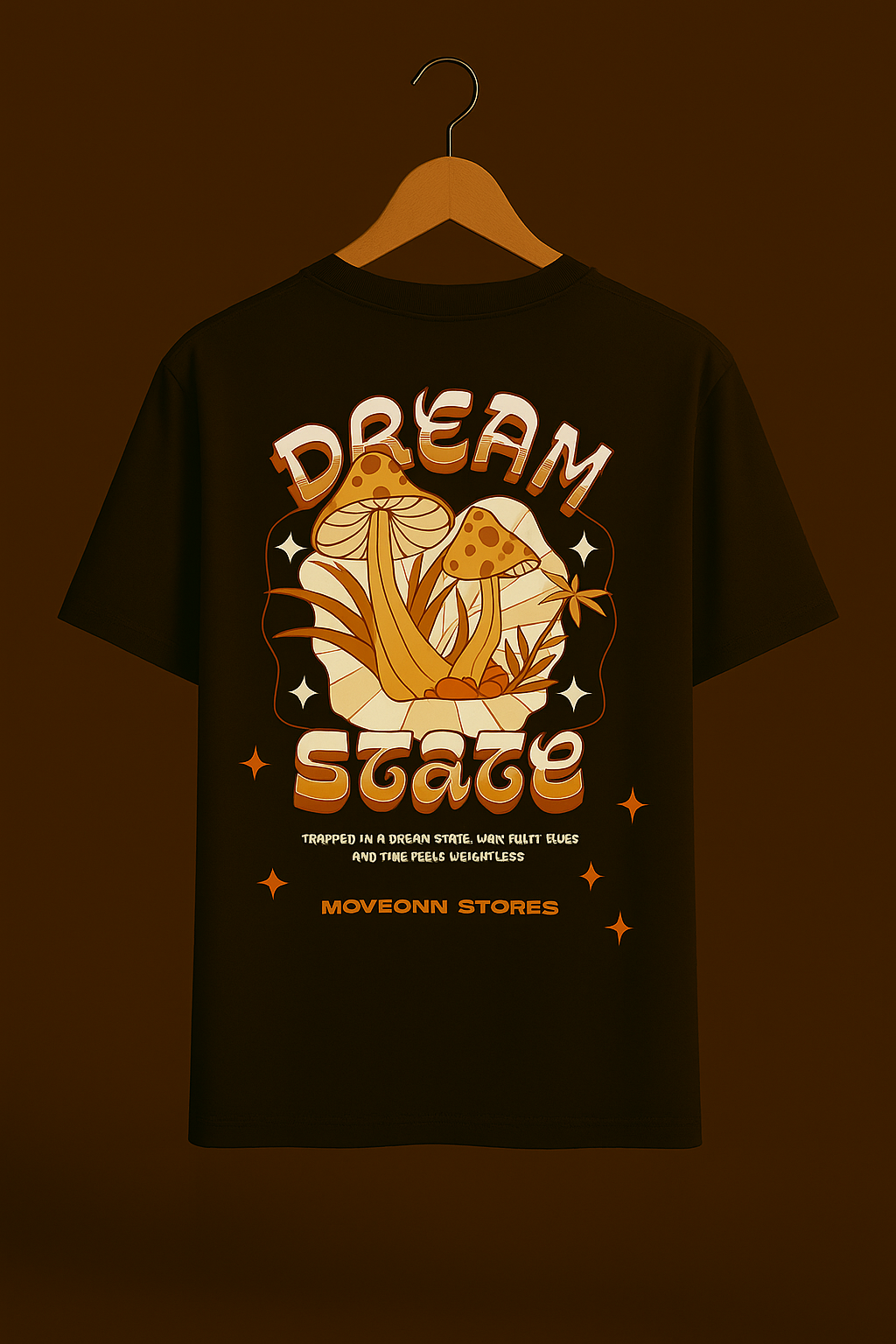 DREAM STATE BROWN OVERSIZED T SHIRT