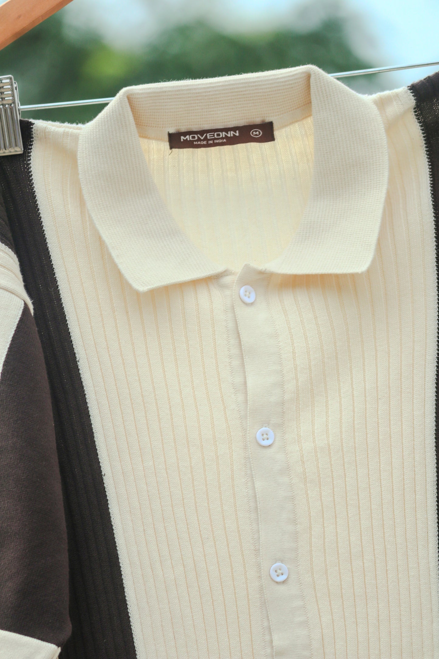 RETRO TWO-TONE KNIT SHIRT
