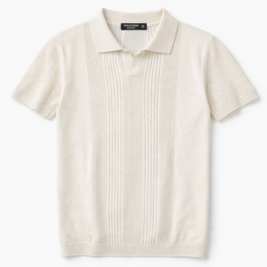 VINTAGE CREAM KNITTED POLO