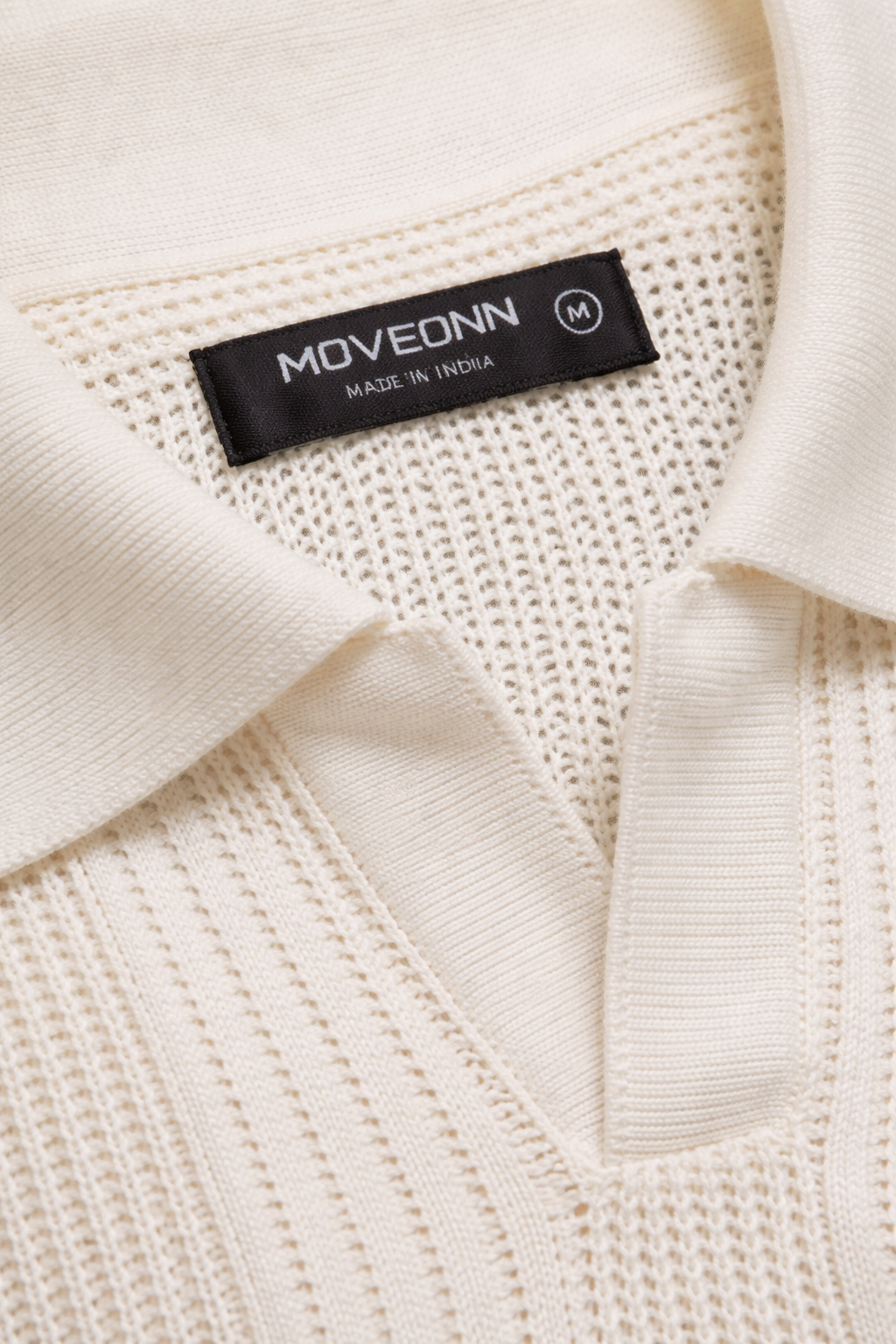 VINTAGE CREAM KNITTED POLO